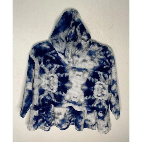 Poof New York Womens Crop Hoodie Sweater Jr size Small - Picture 2 of 5